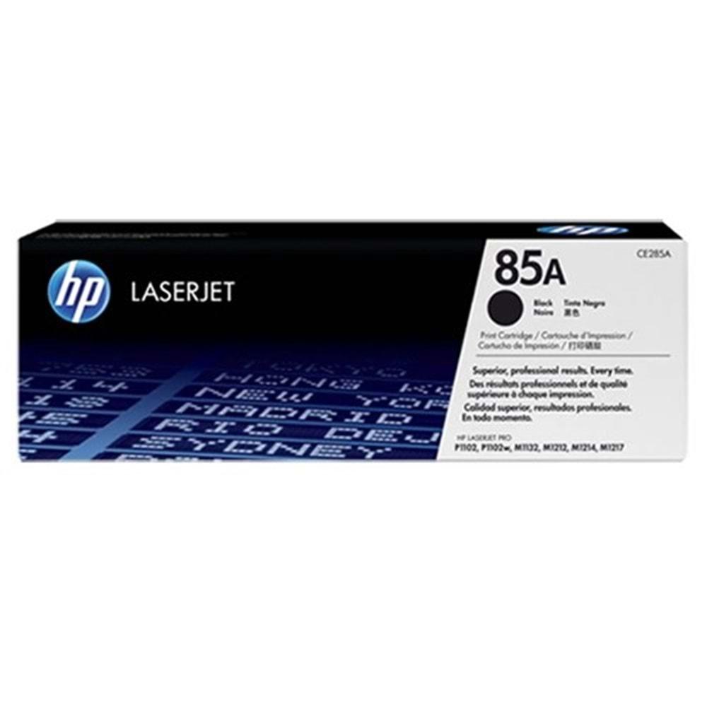 HP 85A 1600 Sayfa Kapasiteli Siyah Orijinal Toner CE285A