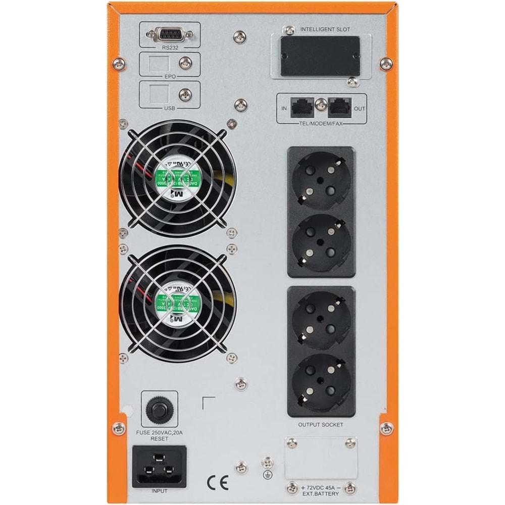 Makelsan Powerpack SE 1 KVA 900W 2x7AH 4-8Dk Online Güç Kaynağı V2