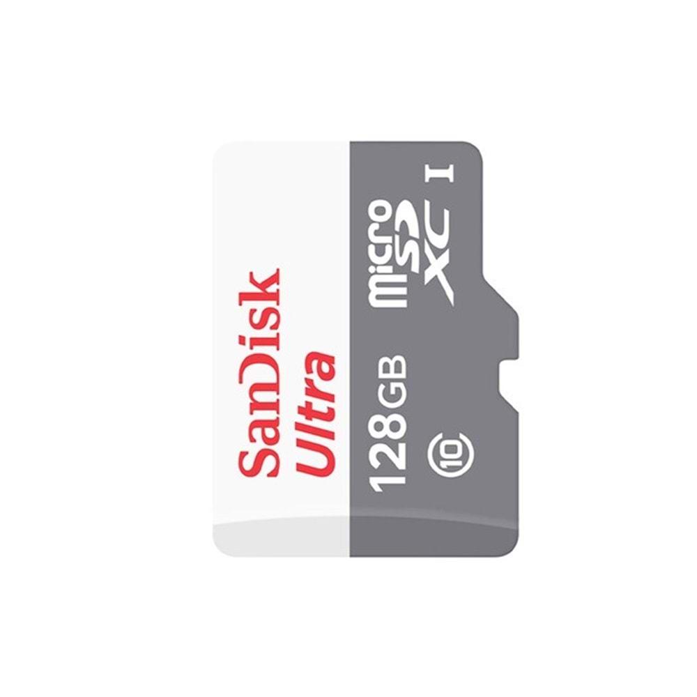 Sandisk 128 GB Ultra mSDXC 80MB/s Class 10 UHS-I Micro SD Hafıza Kartı SDSQUNR-128G-GN6MN