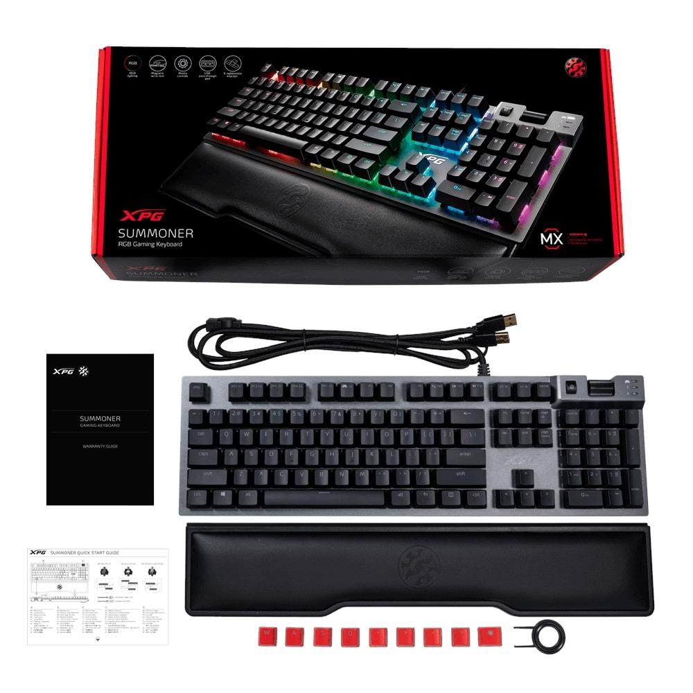 XPG Summoner Cherry Mx REed Türkçe RGB Mekanik Oyun Klavyesi Summoner5A-BKCTR