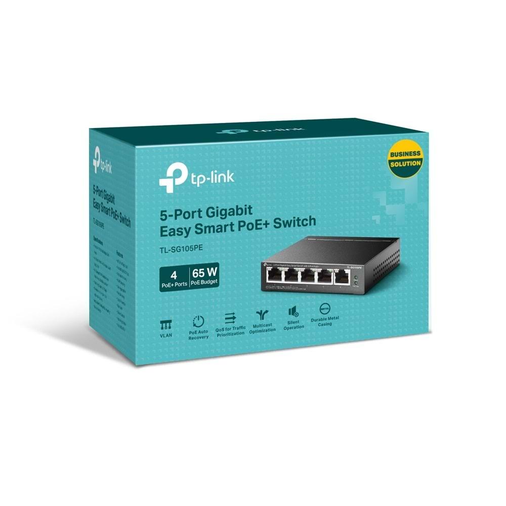 TP-Link TL-SG105PE 5-Port Gigabit Easy Smart Switch PoE+