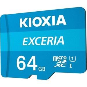 Kioxia 64GB Exceria Micro SDXC UHS-1 C10 100MB/sn Hafıza Kartı LMEX1L064GG2