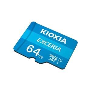 Kioxia 64GB Exceria Micro SDXC UHS-1 C10 100MB/sn Hafıza Kartı LMEX1L064GG2