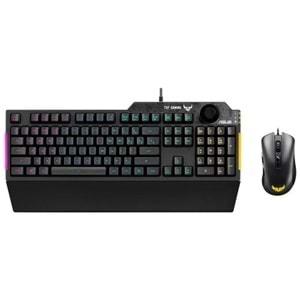 Asus TUF Gaming Combo K1&M3 RGB Kablolu Oyuncu Klavye Mouse Set
