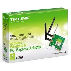 TP-Link TL-WN881ND Kablosuz 300Mbps 2x2dBi Değiş Antenli PCI Expr Adaptör