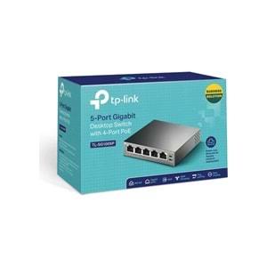 TP-Link TL-SG1005P 5-Port Gigabit 4-Port PoE 65W Masaüstü Switch