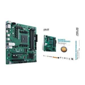 ASUS Pro B550M-C/CSM DDR4 4600MHZ 1XVGA 1XHDMI 1XDVI 2XM.2 USB 3.2 MATX AM4 Anakartlar
