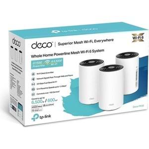 Tp-Link Deco PX50-3P AX3000+G1500 Whole Home Powerline Mesh Wi-Fi 6 System