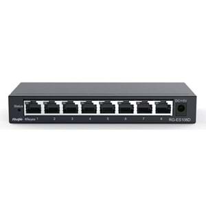 Ruijie RG-ES108D 8 Port 10/100 Tak Çalıştır Metal Kasa Switch