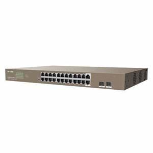 Ip-Com G3326P-24-410W 24 Port Gigabit + 2X1GB SFP Uplink L2 Yönetilebilir 370W Poe Rackmount Switch