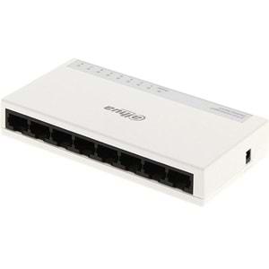 Dahua PFS3008-8ET-L 8 Port 10/100 Plastik Kasa Switch