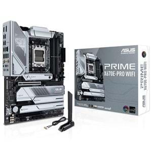 Asus PRIME X670E-PRO WIFI AMD X670 DDR5 USB3.2 M.2 DP/HDMI PCI 4.0 AM5 Anakart