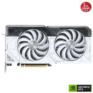 Asus DUAL-RTX4070S-O12G-WHITE 12GB 192Bit GDDR6X DP/HDMI PCI 4.0 Ekran Kartı