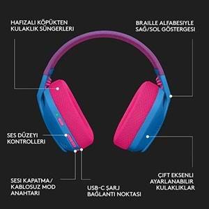 Logitech G435 Mavi Oyuncu Kullaklığı 981 001062