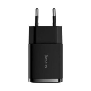 Baseus Compact CCXJ010201 10.5W Duvar Tipi Şarj Cihazı Siyah Çıkış: USB X2