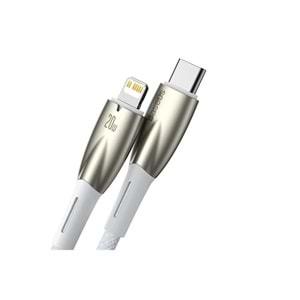 Baseus Glimmer Series Beyaz 20W 100 CM TYPE-C TO Lightnight Şarj Kablosu CADH000002