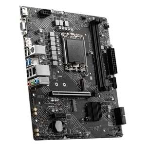 MSI Pro H610M-G DDR5 5600MHz 1xVGA 1xHDMI 1xDP 1xM.2 USB 3.2 MATX 1700P (12. / 13. ve 14. Nesil İşlemci Uyumlu) Anakart