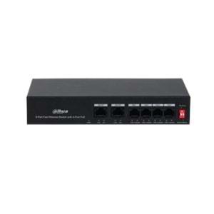 Dahua PFS3006-4ET-36 4 Port PoE (36W) 10/100Mbps + 2FE Uplink Switch