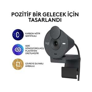 Logitech Brio 300 Webcam Siyah Full HD 960-001436