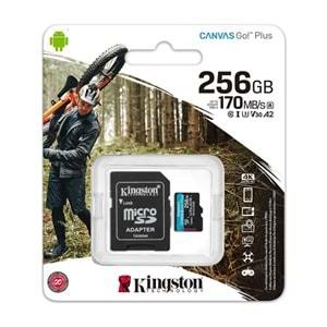 Kingston 256GB mSDXC CanvasGo+ 170MB SDCG3/256GB