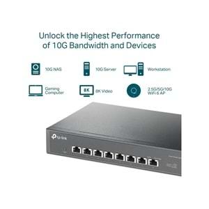 Tp-Link TL-SX1008 8 Port 10G Yönetilemez Switch