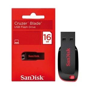 SANDISK SDCZ50-016G-B35 16GB Cruzer Blade 2.0 Siyah USB Bellek