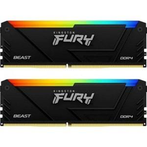 Kingston 64GB DDR4 CL16 3200Mhz RGB 2x32 RAM (KF432C16BB2AK2/64TR)