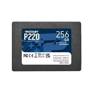 Patriot P220 256GB 550/490MB/s 2.5" SATA3 SSD Disk (P220S256G25)