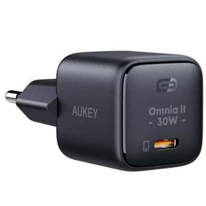 Aukey PA-B1L-BK 30W Mini Type-C PD Şarj Adaptörü