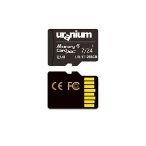 Uranium 256 GB Micro SD Card U3 7/24 Surveillance 100/50MBS Endustrıyel Hafıza Kartı