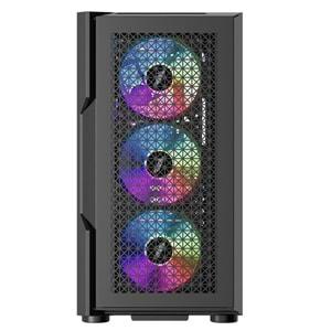 1ST Player Trilobite T7 Siyah 750W 80+ ARGB 4X12CM FAN Temperli Cam Mesh USB 3.0 ATX KASA