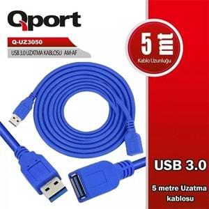 Qport Q-UZ3050 USB 3.0V 5MT UZATMA KABLOSU