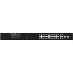 Ruijie Reyee RG-ES118FGS-LP 16-Port 10/100+2X1GB RJ45/SFP (120W) Poe Rackmount S