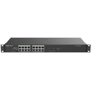 Ruijie Reyee RG-ES118GS-PL 16-Port Gigabit+2X1GB SFP Uplink Rackmount 247W Poe