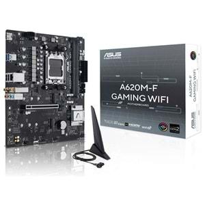 Asus A620M-F GAMING WIFI AMD A620 DDR5 USB3.2 M.2 HDMI PCI 4.0 AM5 Anakart
