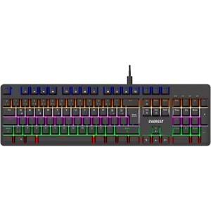 Everest KB-MK1 Lumos Rainbow Red Switch Mekanik Gaming Klavye USB Siyah