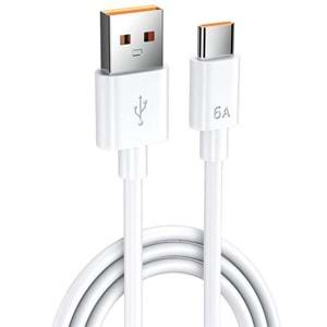 Sensei SNSDC-0.25M USB To Type-C 6A Data ve Şarj Kablosu (0.25m)