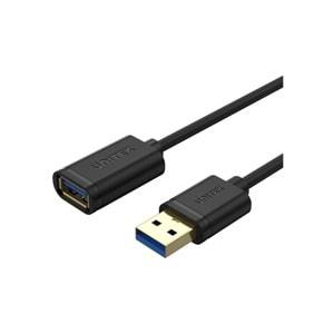 UNITEK USB 3.0 (M) to USB 3.0 (F) Uzatma Kablosu 1.5 Metre – 5Gbps – Y-C459GBK