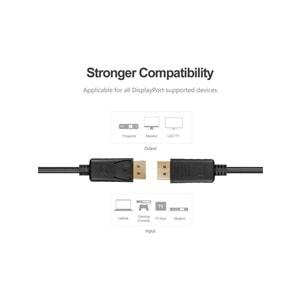 UNITEK DisplayPort 1.2 Kablosu 3 Metre – 4K@60Hz – Y-C609BK