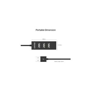UNITEK Type-A to 4 Port USB 2.0 Hub – 80 cm Kablo – Y-2140