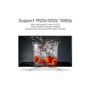 UNITEK HDMI to VGA Dönüştürücü – Ses Destekli – 1080P@60Hz – Y-6333