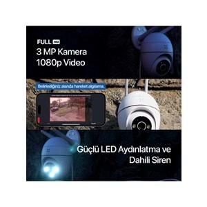 Xenon X7266 3MP Full HD Wi-Fi Gece Görüşlü Güvenlik Kamerası