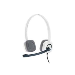 Logitech H150 Beyaz Mikrofonlu Kablolu Stereo Kulaklık 981-000350