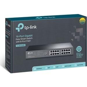 TP-Link TL-SG1016PE 16-Port Gigabit Easy Smart 8 Port PoE Switch