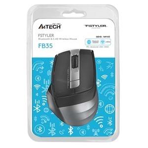 A4 Tech FB35 2000dpi 2.4G Gri Bluetooth Kablosuz Mouse
