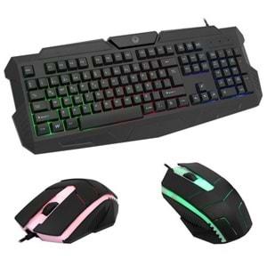 Frisby FK-G440QU GAMEMAX 3 Renkşıklı Klavye & Mouse Set