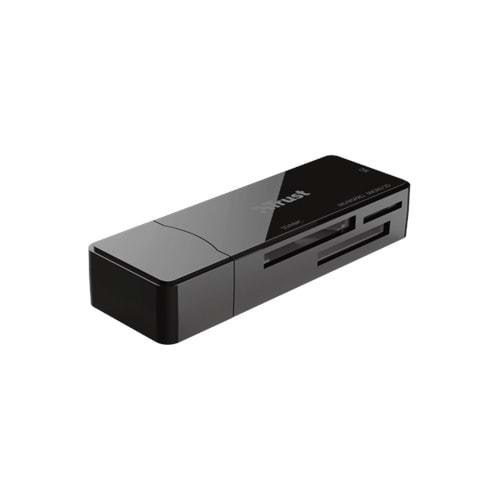 TRUST NANGA USB 2.0 Kompakt Parlak Siyah Kart Okuyucu 21934