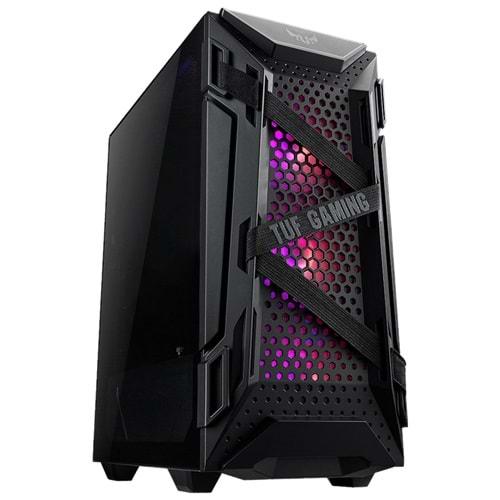 Asus TUF GAMING GT301 RGB Tempered Glass USB 3.2 Mid Tower Kasa PSU Yok