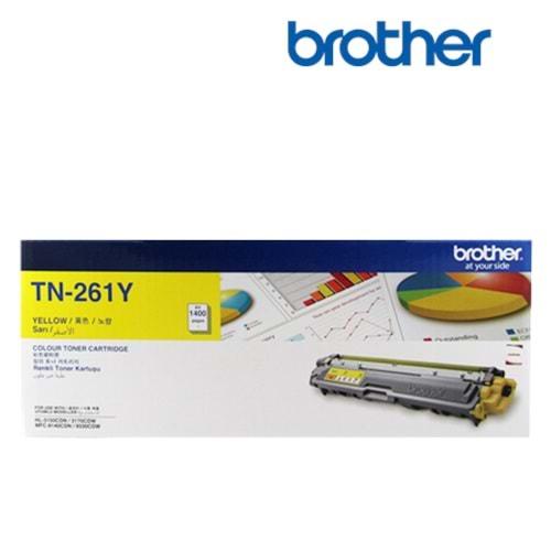 Brother TN261Y Sarı Toner 1400 Sayfa HL-3150CDN HL-3170CDW MFC-9140
