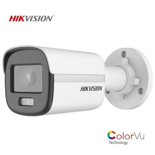Hikvision DS-2CD1027G0-LUF (Dahili Mik.) 2MP 4mm ColorVu Bullet Kamera H265+